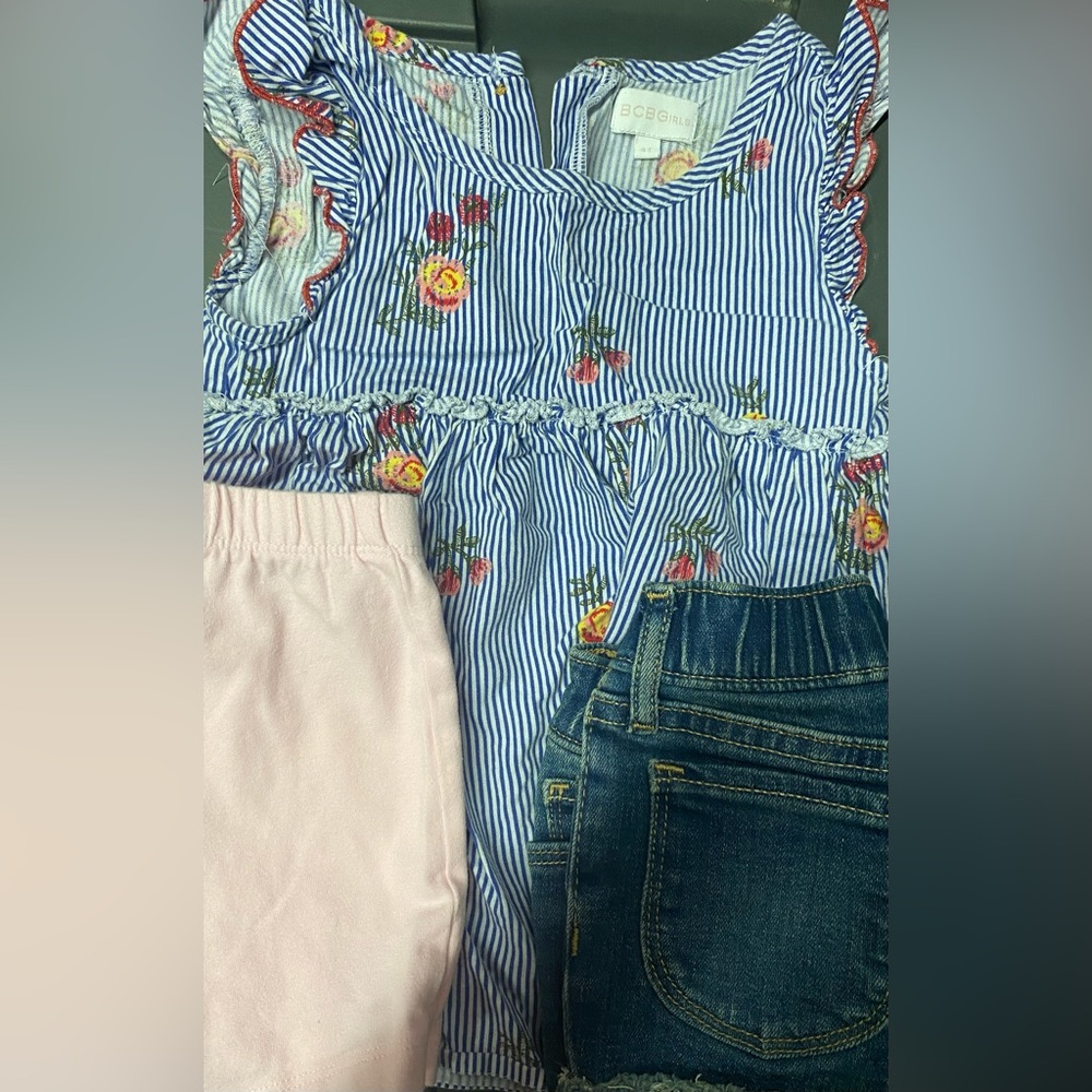Shirt and 2 shorts